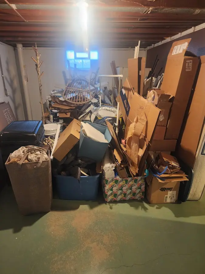 Roll-off dumpster container at job site for Yard Waste Dumpster Rental in West Jordan